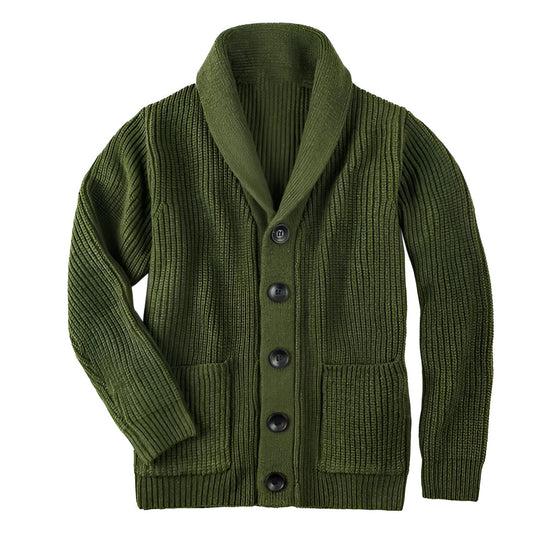 Herren Strickjacke Klassisch Mit Knöpfen Für Kühle Temperaturen 2