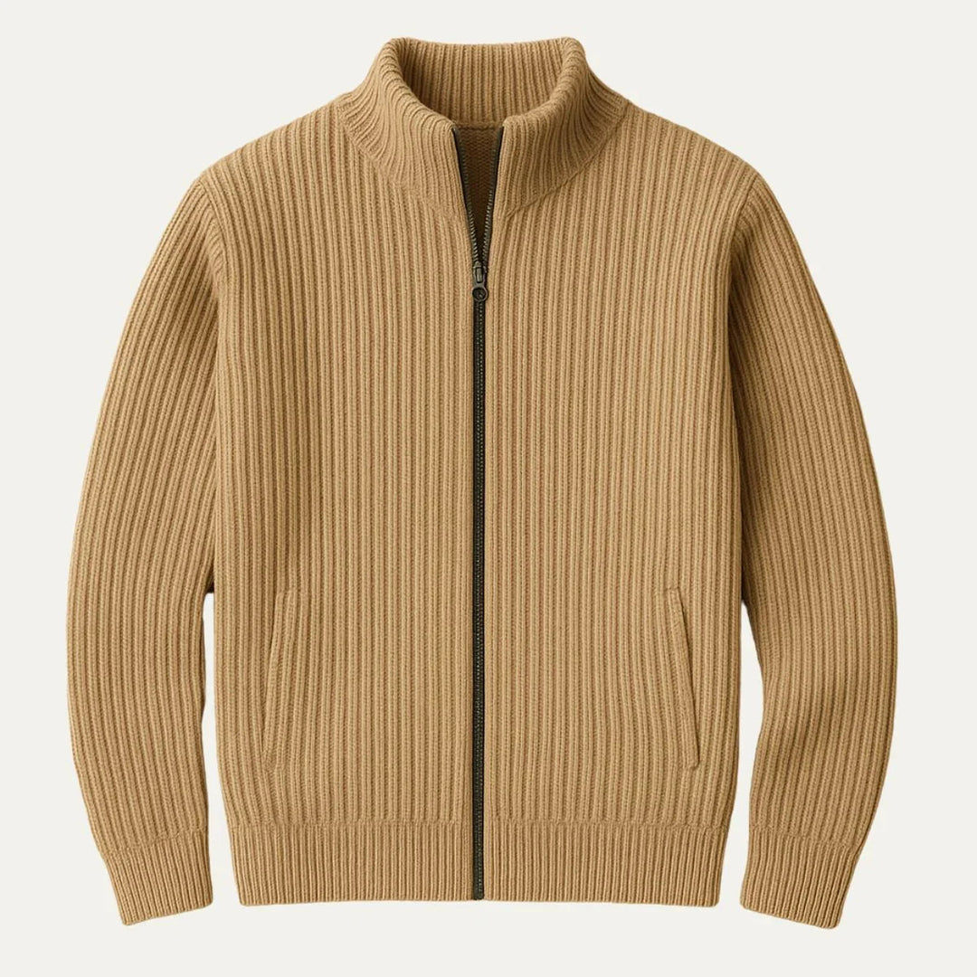Herren Strickjacke mit Reißverschluss für Vielseitige Anlässe 1