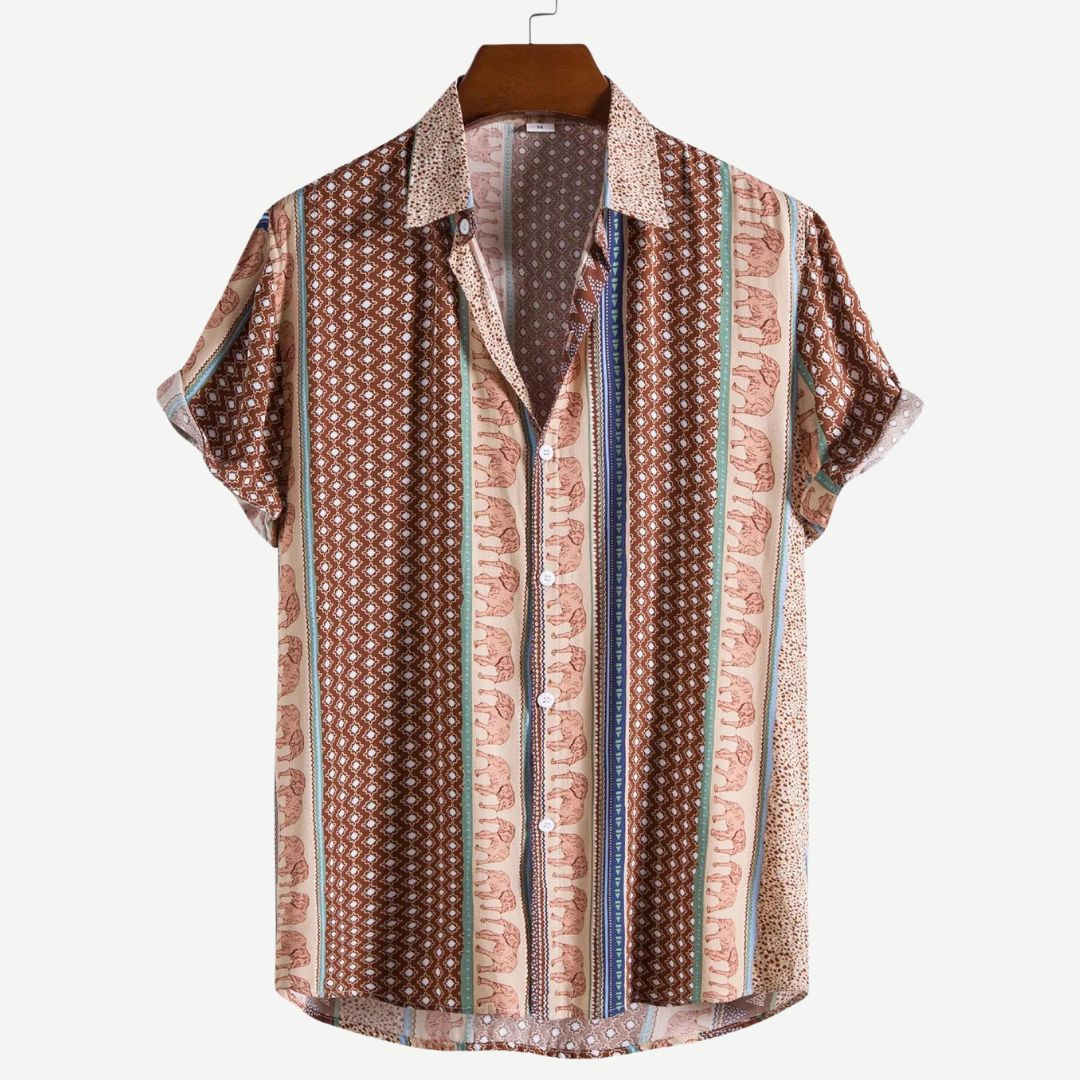 Herren T-Shirt Geometrisches Design Leichtes Material 4