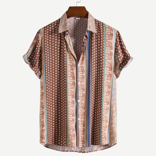 Herren T-Shirt Geometrisches Design Leichtes Material 4