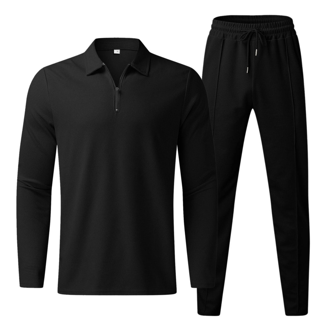 Herren Trainingsanzug Mit Langem Ärmel Und Reißverschluss Aus Atmungsaktivem Material 4