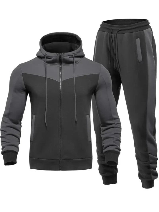 Herren Trainingsanzug Modern für Aktive Sportler, Atmungsaktives Design, Vielseitig Einsetzbar 3