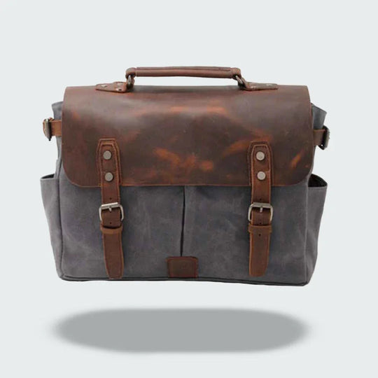 Herren Umhängetasche Vintage Stil mit Verstellbarem Schultergurt und Geräumigem Hauptfach 2