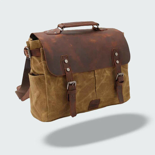 Herren Umhängetasche Vintage Stil mit Verstellbarem Schultergurt und Geräumigem Hauptfach 5