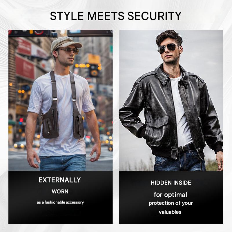Herren Umhängetasche mit Diebstahlschutz 3