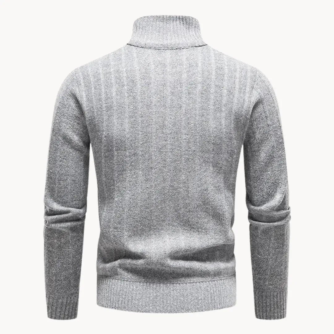 Herren Viertelpullover mit Reißverschluss 2