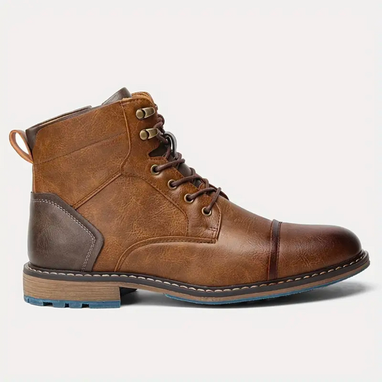 Herren Vintage Lederschuhe im klassischen Stil 3