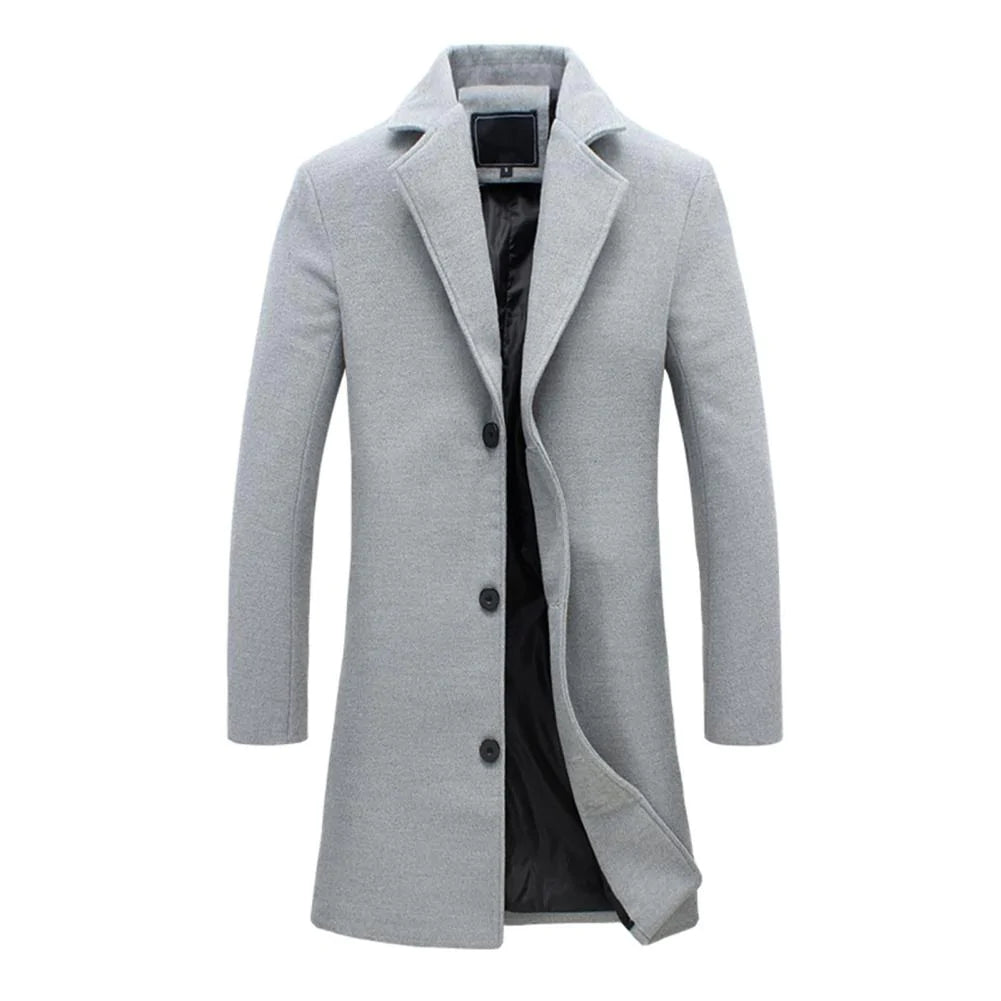 Herren Winterjacke Lange Stilvolle Jacke für kalte Tage 2