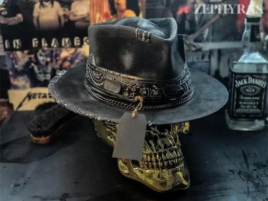 Herren und Damen Totenkopf-Hut Trendy 2