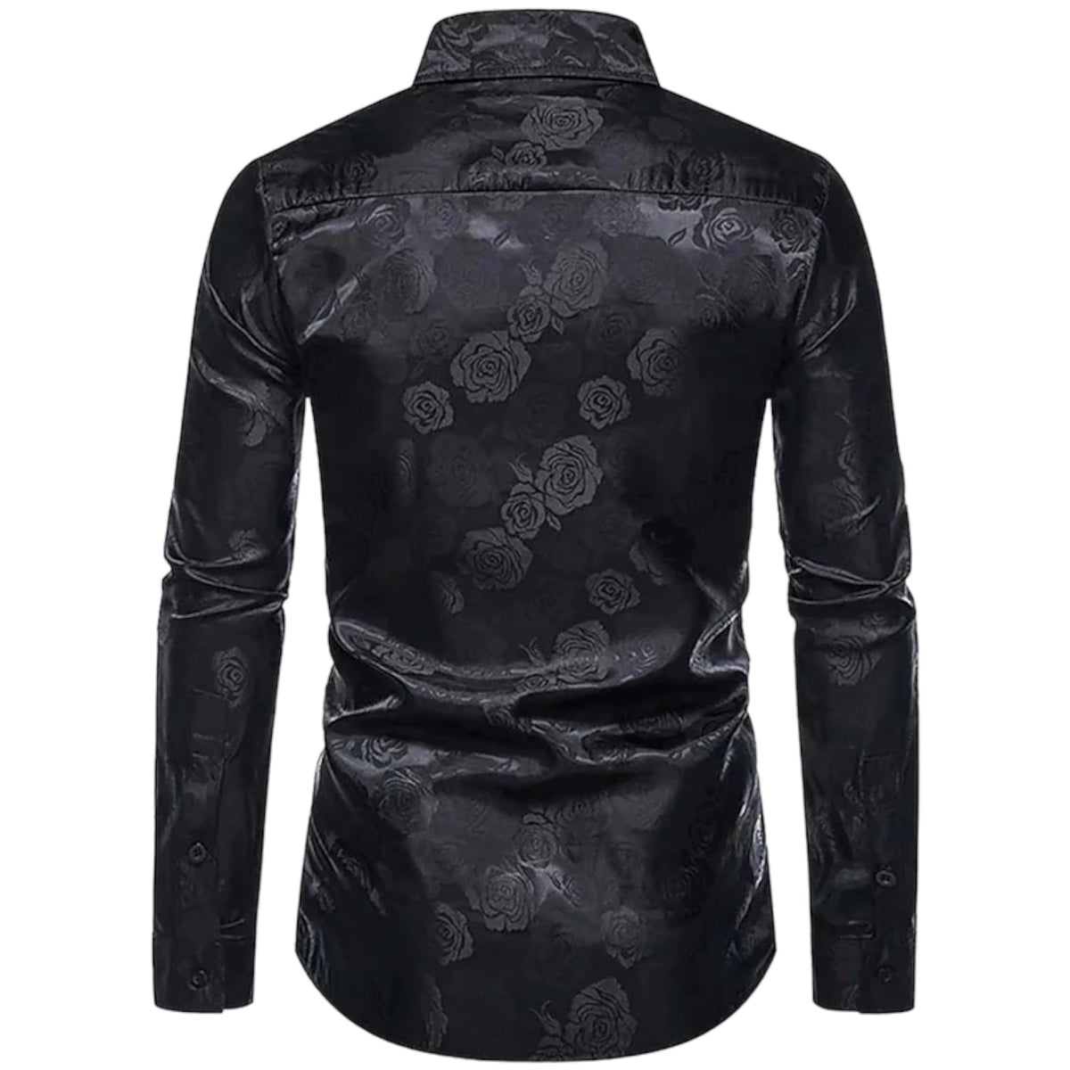 Herrenhemd Langarm Florales Design Bequemer Stoff 3