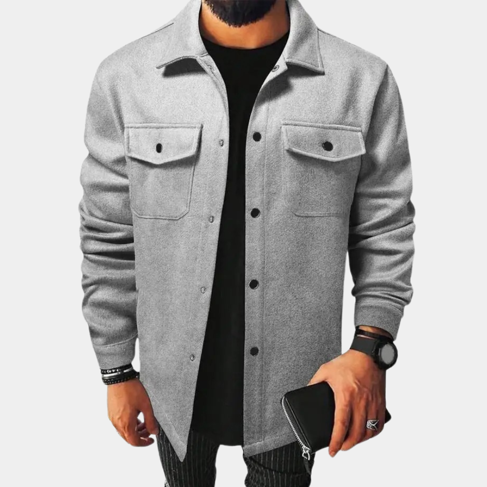 Herrenjacke Casual Baumwolle Atmungsaktiv für Frühling/Sommer 5