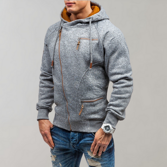 Herrenjacke Kapuzenjacke Mit Reißverschluss Für Freizeit Und Alltag 4