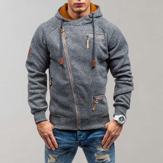 Herrenjacke Kapuzenjacke Mit Reißverschluss Für Freizeit Und Alltag 5