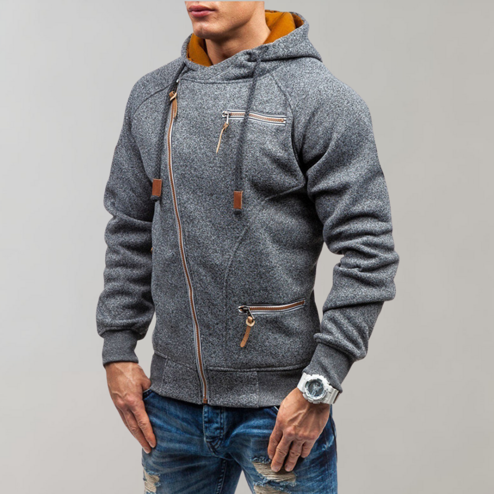 Herrenjacke Kapuzenjacke Mit Reißverschluss Für Freizeit Und Alltag 6