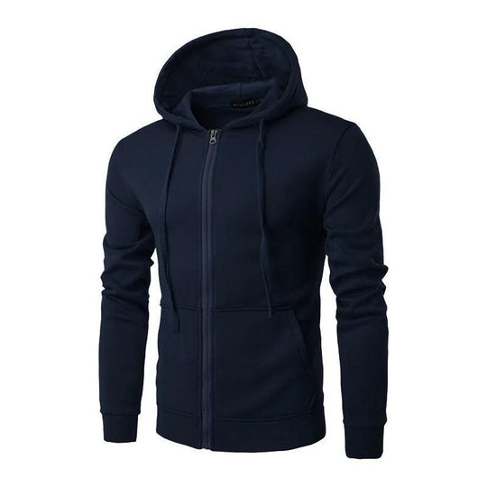 Herrenjacke Kapuzenjacke mit Reißverschluss für Herbst und Winter 2