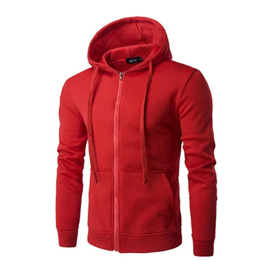 Herrenjacke Kapuzenjacke mit Reißverschluss für Herbst und Winter 4