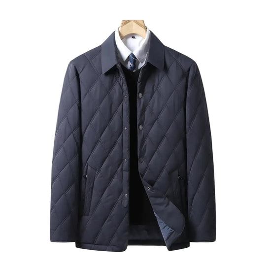 Herrenjacke Steppdesign Modern für Winter mit Wasserresistenter Oberfläche 0