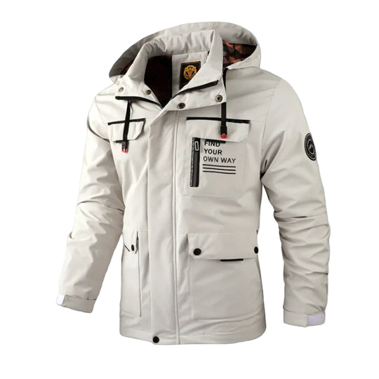 Herrenjacke Wasserabweisend mit Kapuze für Winter Outdoor Aktivitäten 0