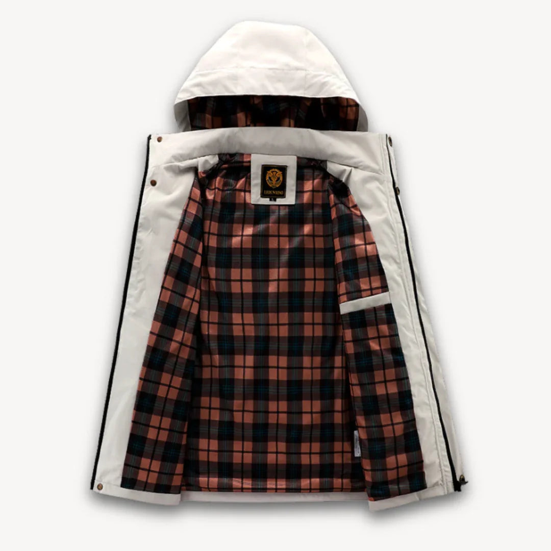 Herrenjacke Wasserabweisend mit Kapuze für Winter Outdoor Aktivitäten 2