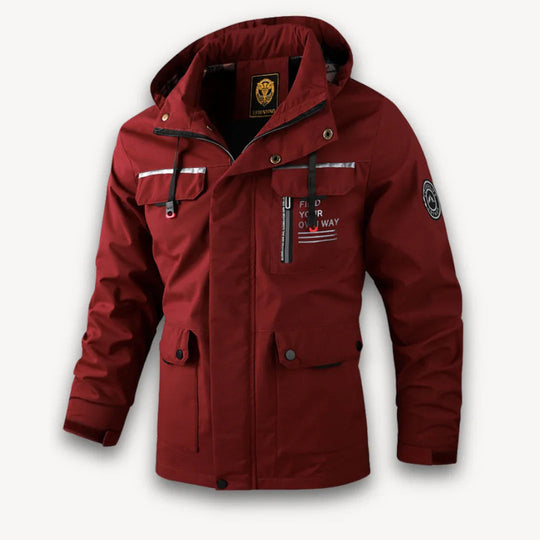 Herrenjacke Wasserabweisend mit Kapuze für Winter Outdoor Aktivitäten 3