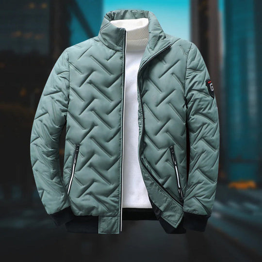 Herrenjacke Winter Warm Mit Stil und Praktischen Taschen 1