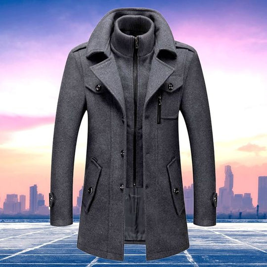 Herrenjacke Winter Zweiteilig Warm Hochwertige Materialien 8