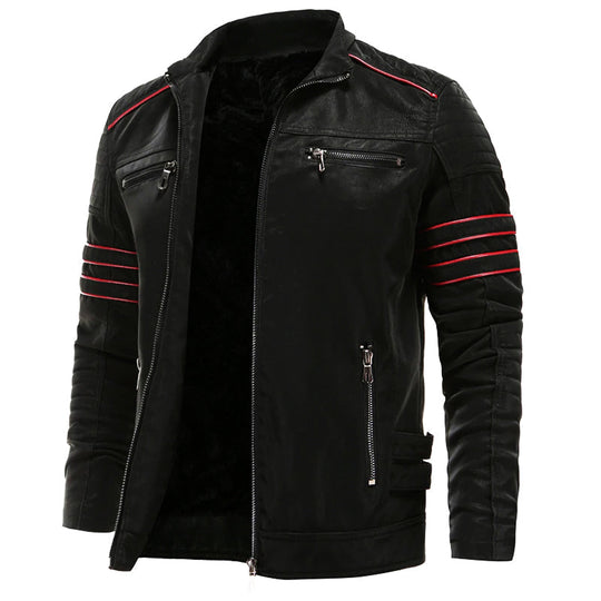 Herrenjacke Wolverine Stil Modern Mit Stehkragen Und Langarm 0