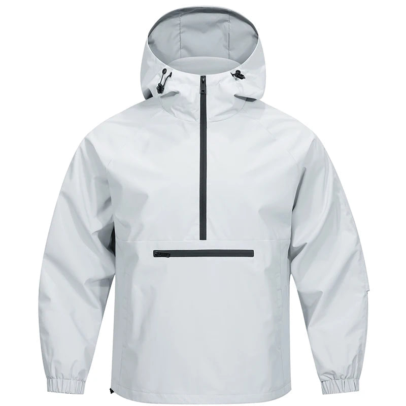 Herrenjacke mit Kapuze für Outdoor-Aktivitäten, Langarm, Bequeme Passform, Ideal für Freizeit und Sport 2