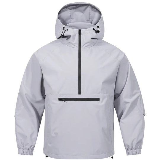 Herrenjacke mit Kapuze für Outdoor-Aktivitäten, Langarm, Bequeme Passform, Ideal für Freizeit und Sport 3
