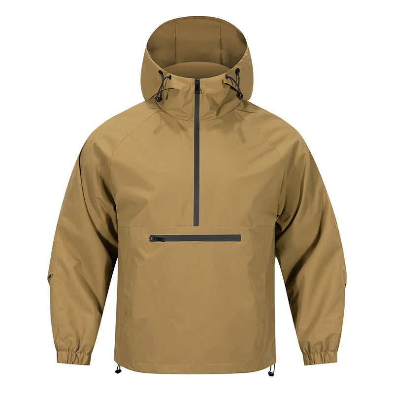 Herrenjacke mit Kapuze für Outdoor-Aktivitäten, Langarm, Bequeme Passform, Ideal für Freizeit und Sport 4