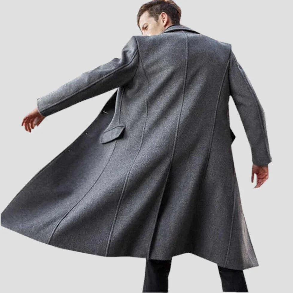 Herrenmantel Klassisch mit Knopfleiste für Stilvolle Winterlooks 1