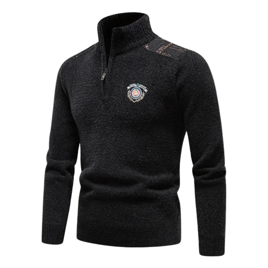 Herrenpullover Halbreißverschluss Modern für Wintertage 4