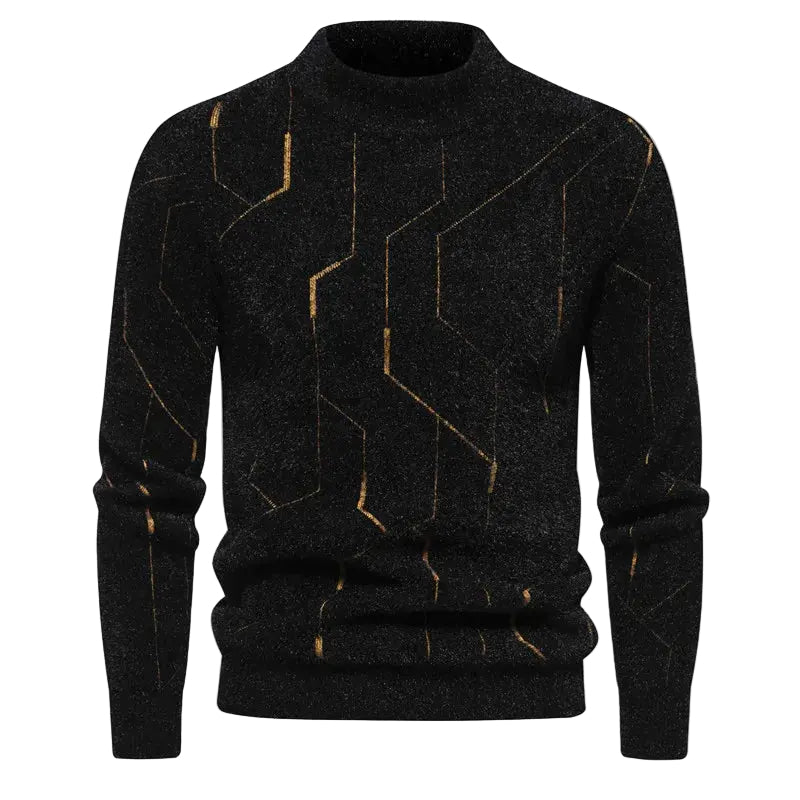 Herrenpullover Klassisch Gestrickt Bequeme Passform 0