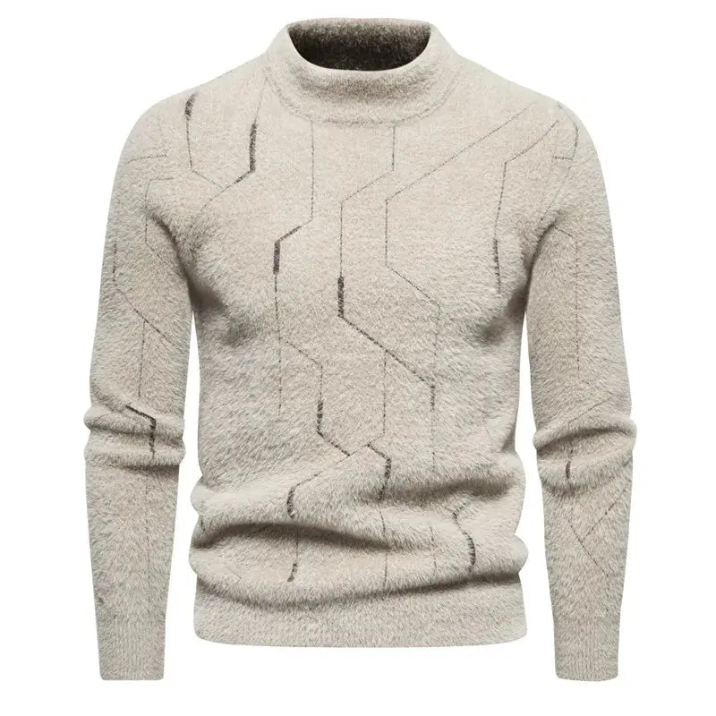 Herrenpullover Klassisch Gestrickt Bequeme Passform 1