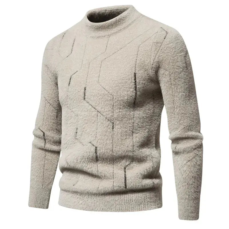 Herrenpullover Klassisch Gestrickt Bequeme Passform 3