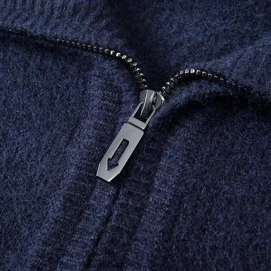Herrenpullover Mit Hohem Hals Und Reißverschluss Modern 4