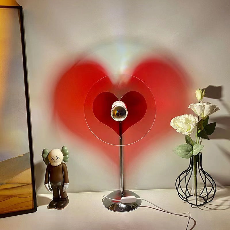 Herzförmige LED Tischlampe für romantische Stimmung 0