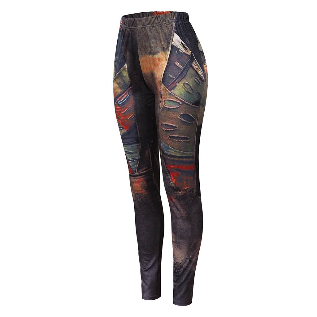 Hochtaillierte Tie-Dye Retro-Leggings