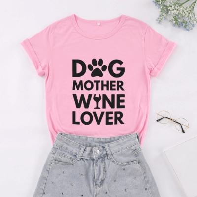 Hund Mutter Weinliebhaber Tee