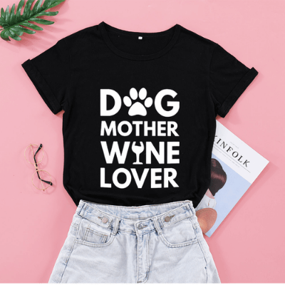 Hund Mutter Weinliebhaber Tee