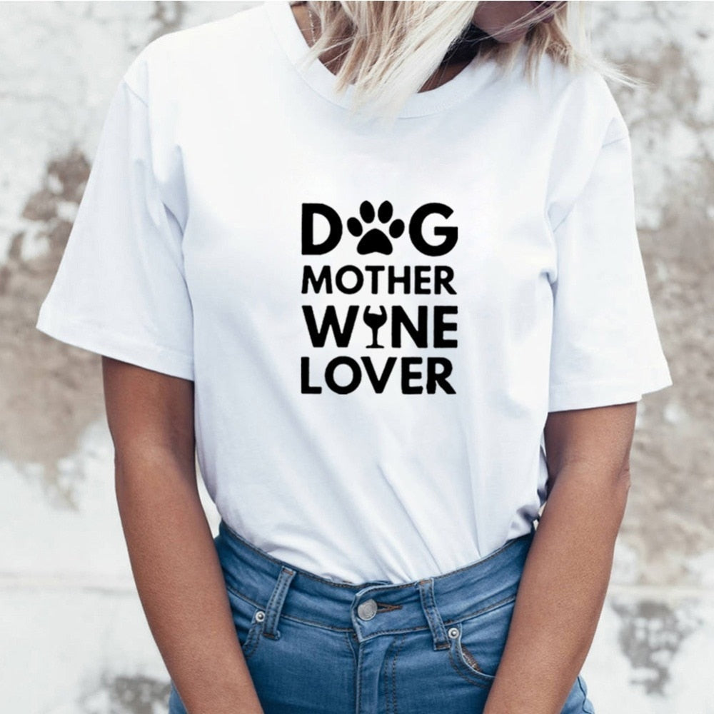 Hund Mutter Weinliebhaber Tee