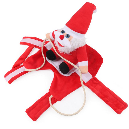 Hunde Weihnachtskostüm Weihnachtsmann Festliches Outfit für Hunde 5