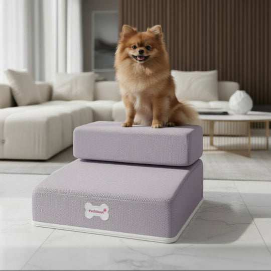 Hundetreppe für Hunde mit Rutschfesten Stufen – Treppe für Haustiere, Ideal für Sofa und Bett 0