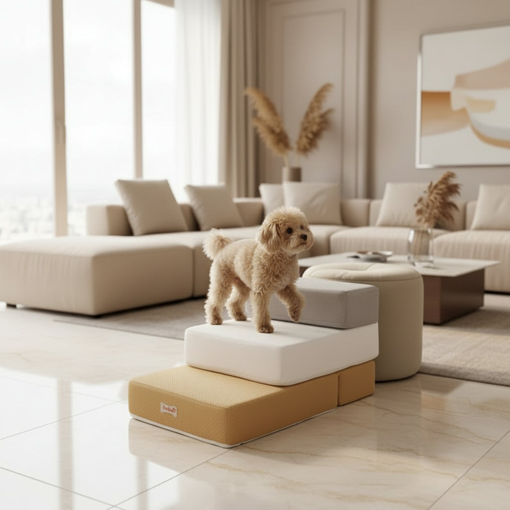 Hundetreppe für Hunde mit Rutschfesten Stufen – Treppe für Haustiere, Ideal für Sofa und Bett 1