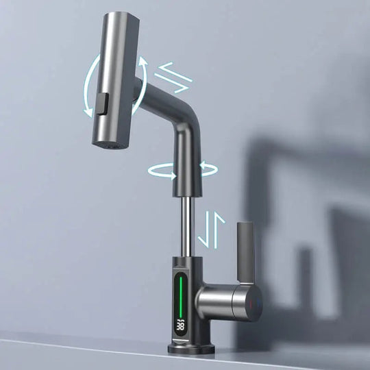 Intelligente Duscharmatur Mit Thermostat Ausziehbar Wasserarmatur Modern 3