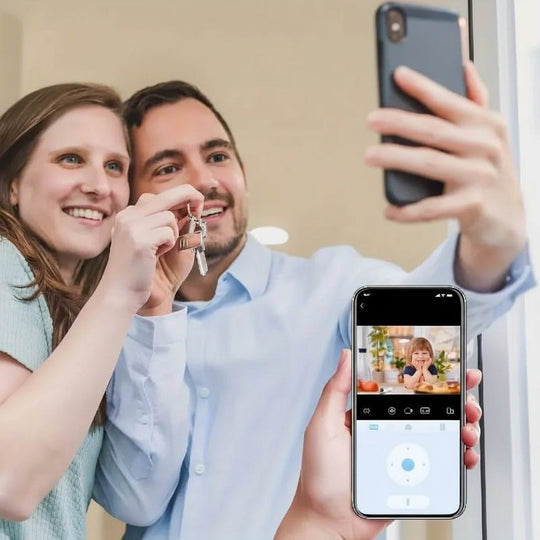 Intelligente Überwachungskamera Außen mit 360°-Überwachung und Live Übertragung auf Handy 3