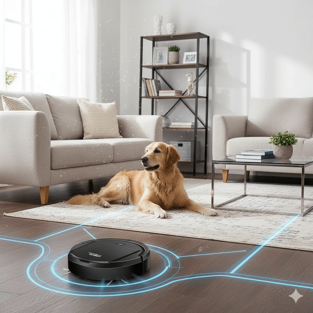 Intelligenter Saugroboter mit HEPA-Filter und Leiser Reinigung für Hartböden und Teppiche 1