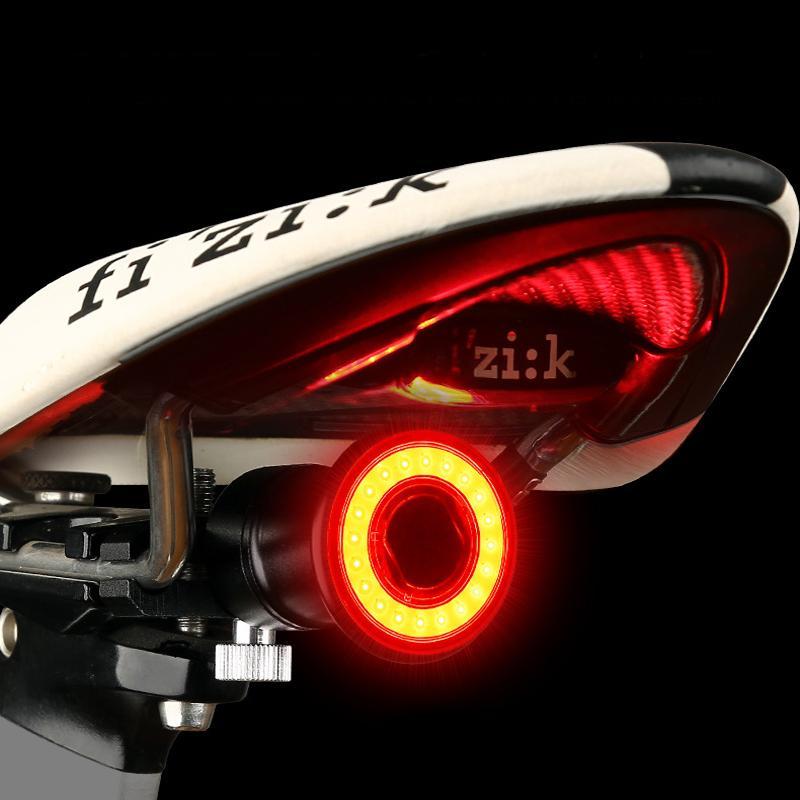 Intelligentes Fahrrad Rücklicht mit Bremslichtfunktion und LED, USB-wiederaufladbar, IPX-6 wasserdicht, für optimale Sichtbarkeit 1