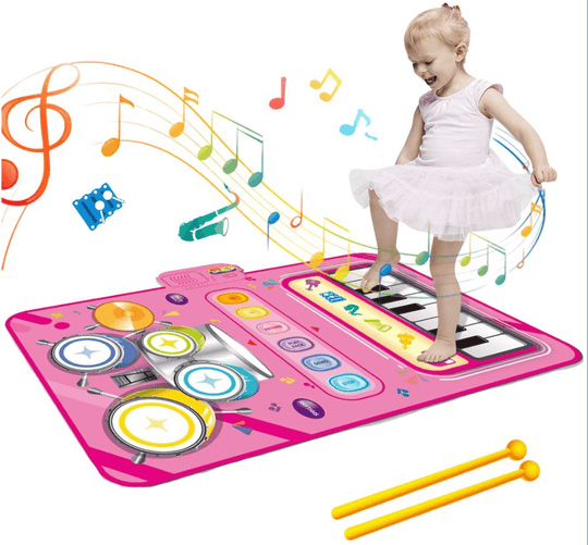 Interaktive Musikmatte für Kinder mit 5 Instrumenten und Rutschfestem Design 0
