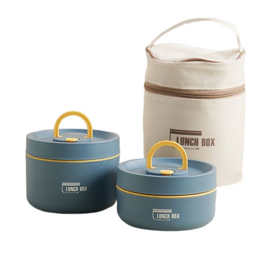 Isolierbox Lunchbox mit Tragetasche für Unterwegs, Thermobox mit Auslaufsicherem Design und Hervorragender Temperaturisolierung 16